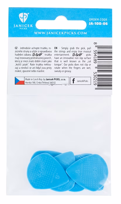 D-GriP Jazz A 1.00 6 pack - Médiators