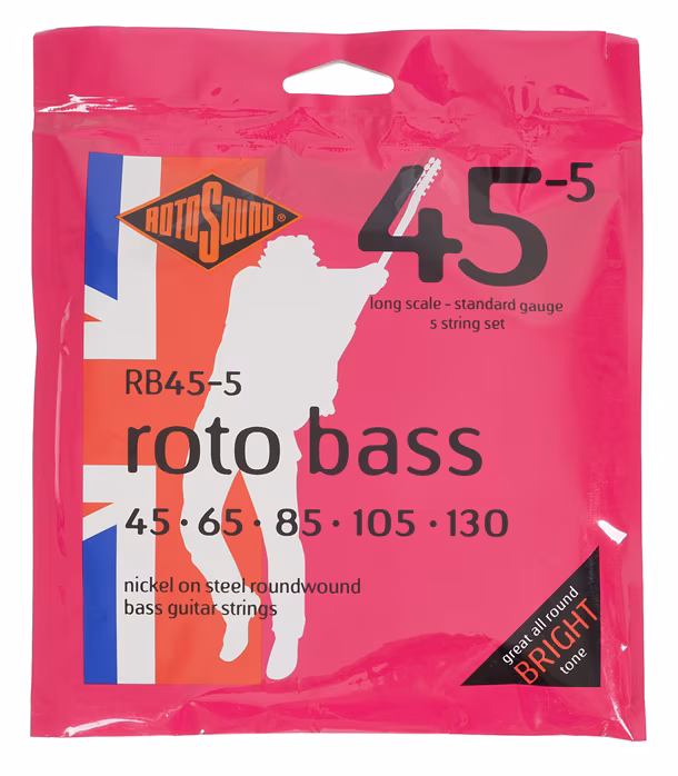 Rotosound RB455 - Cordes pour basse a cinq cordes
