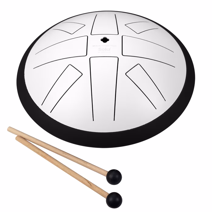 Sela 10" Melody Tongue Drum White - Tongue drum