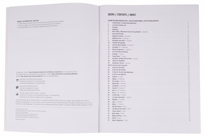 MS Putování od středověku po současnost - Album skladeb pro sopránovou zobcovou flétnu - Partition pour flute a bec