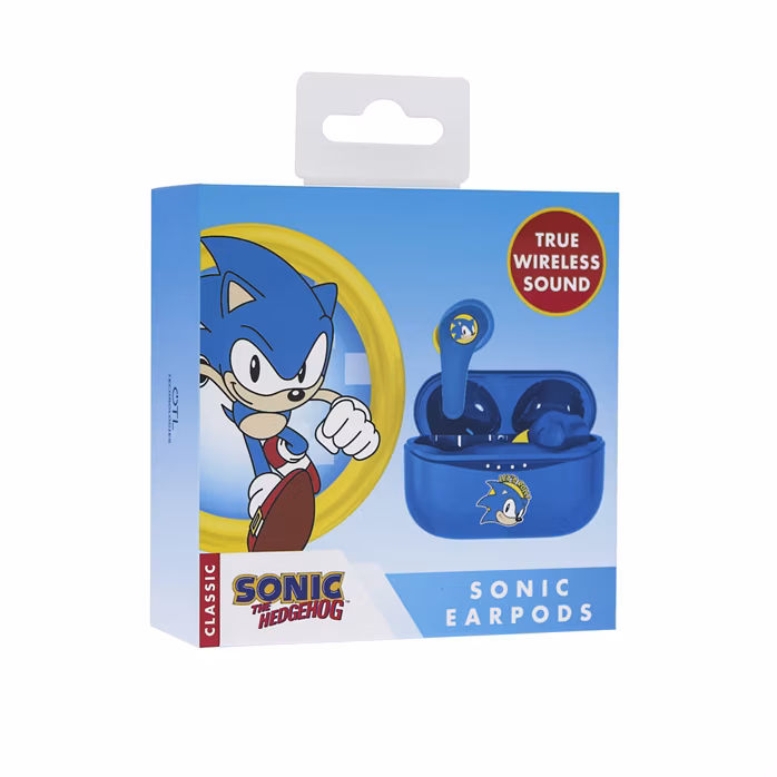 OTL SEGA Classic Sonic the Hedgehog TWS Earpods - Écouteurs sans fil