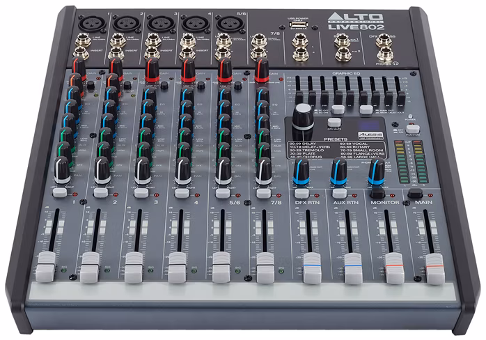Alto Live 802 - Console de mixage analogique
