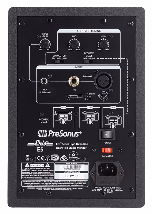 PreSonus Eris E5 - Moniteur de studio actif