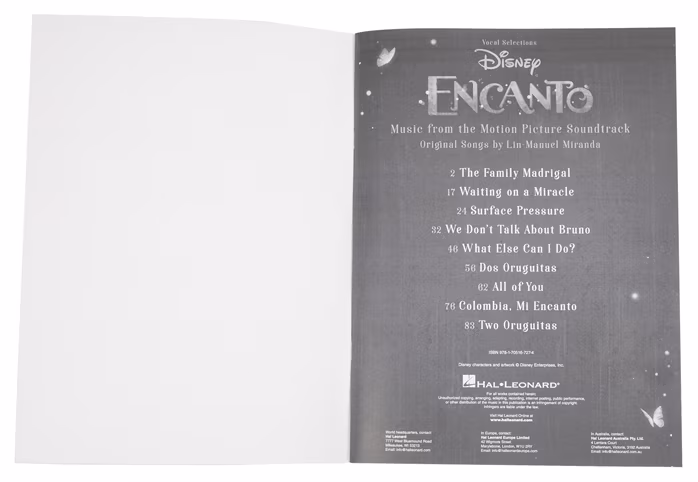 MS Encanto - Partitions pour piano