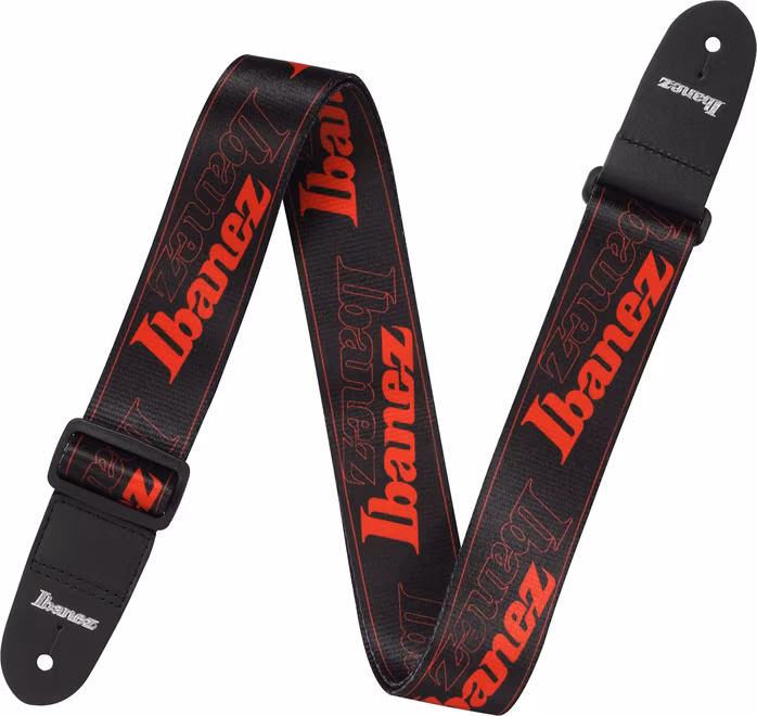 Ibanez GSD50-RD Guitar Strap Red - Sangle de guitare