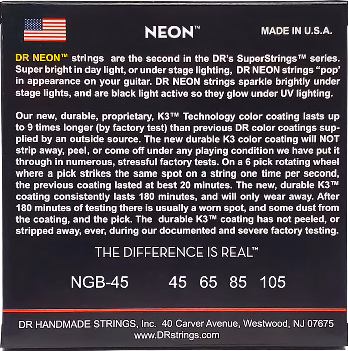 DR Strings NGB-45 - Cordes pour basse