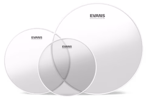 Evans Genera G1 Rock Clear set - Ensemble de peaux pour Tom