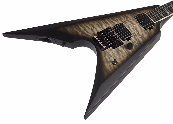 ESP LTD Arrow-1000 QM Charcoal Burst Satin - Guitare électrique