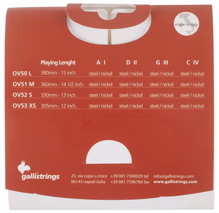 Galli OV50 Overture Vla STC L - Cordes pour alto