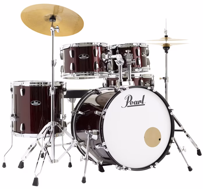 Pearl Roadshow Rock set Red wine - Ensemble a percussion avec cymbales