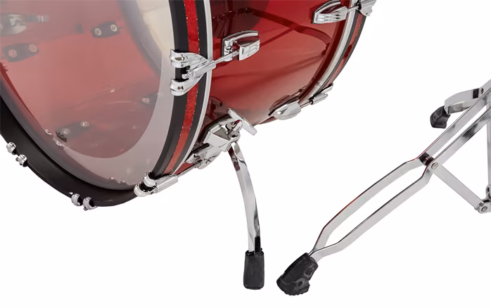 Ludwig Vistalite 50th Anniversary Probeat Red - Batterie