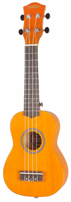 Cascha HH 3973 Soprano Ukulele Bundle Yellow (déballé) - Set d’ukulélé