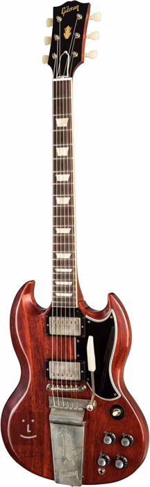 Gibson Custom Shop 1964 SG Standard Reissue w/ Maestro Vibrola VOS Cherry Red - Guitare électrique