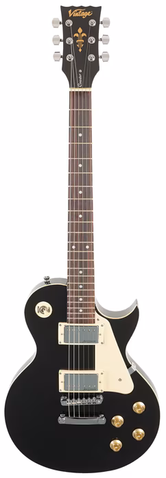 Vintage V10 Coaster Gloss Black - Guitare électrique