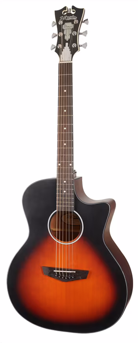 D'Angelico Gramercy LS Grand Auditorium CE Satin Vintage Sunburst - Guitare électroacoustique