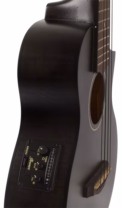 Ibanez UEW12E Black Ice  - Ukulélé électroacoustique