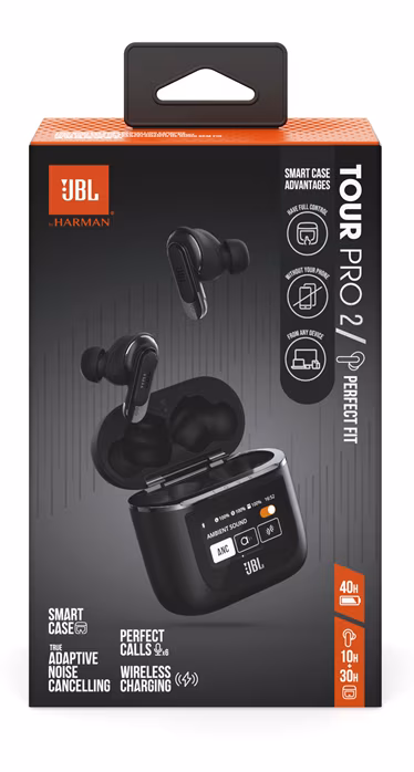 JBL Tour PRO 2 Black - Écouteurs sans fil