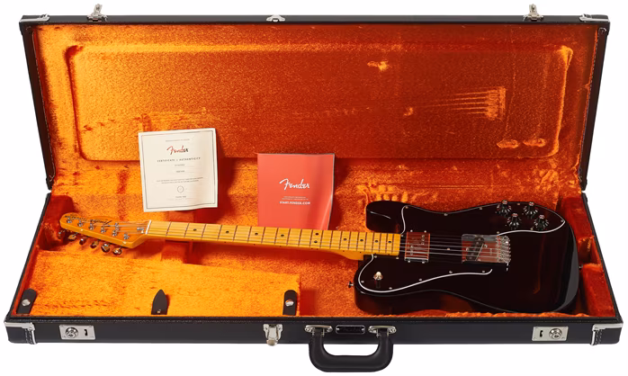 Fender American Vintage II 1977 Telecaster Custom MN BK - Guitare électrique