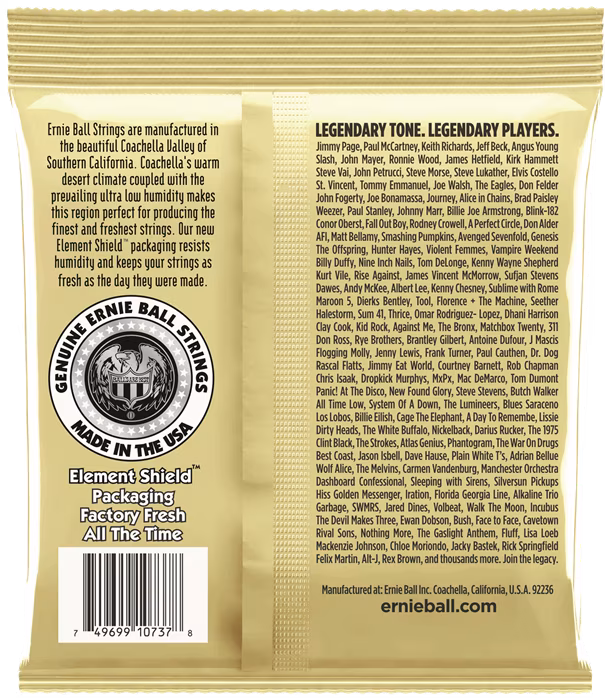 Ernie Ball 2013 Earthwood Custom Light 12-String 80/20 Bronze - Cordes pour une guitare a douze cordes