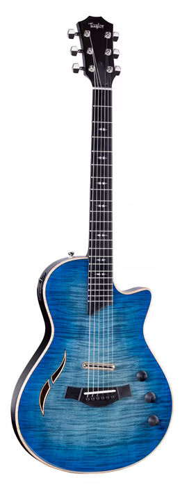 Taylor T5z Pro Harbor Blue Armrest - Guitare électroacoustique hybride