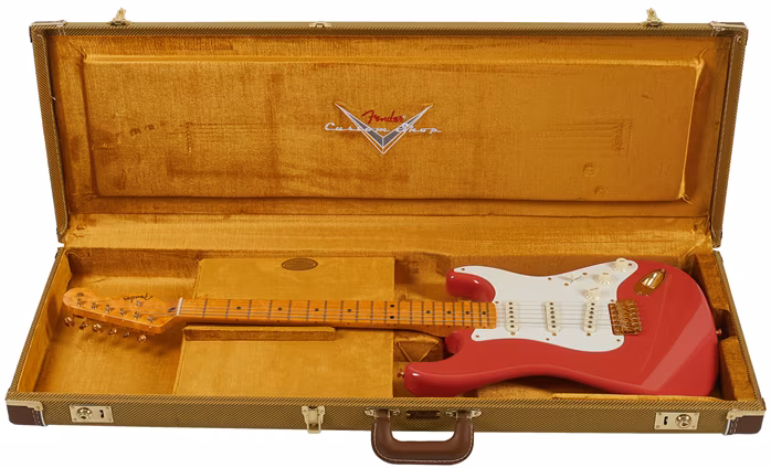 Fender Custom Shop Limited Edition 59 Strat NOS Gold Hardware Fiesta Red - Guitare électrique