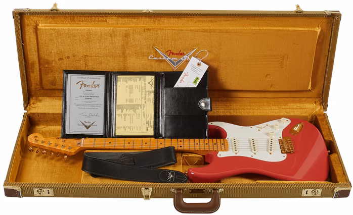 Fender Custom Shop Limited Edition 59 Strat NOS Gold Hardware Fiesta Red - Guitare électrique