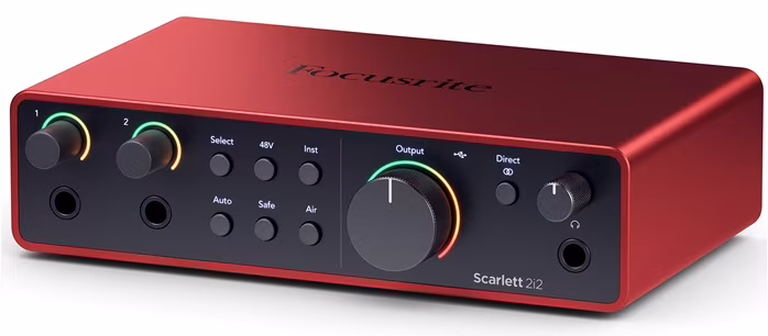 Focusrite Scarlett 2i2 4th Gen - USB Audio Interface