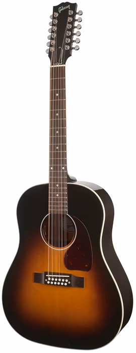 Gibson J-45 Standard 12-String Vintage Sunburst - Guitare électroacoustique a douze cordes