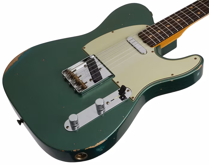 Fender Custom Shop LTD 60 Telecaster Relic Aged Sherwood Green Metallic - Guitare électrique