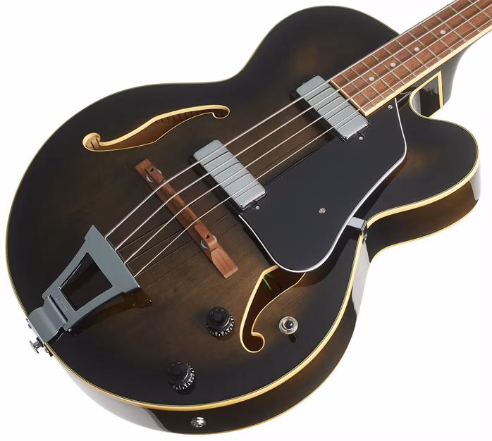 Ibanez AFB200 Transparent Black Sunburst - Basse semi acoustique