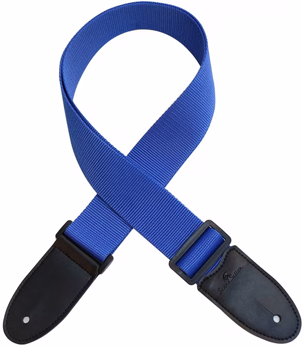 Soundsation Poly Guitar Strap Blue - Sangle de guitare