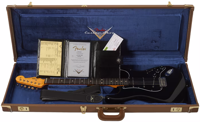 Fender Custom Shop 60 Stratocaster NOS Faded Black RW - Guitare électrique