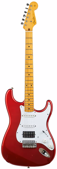 Fender 1989 Stratocaster ST57 Dimarzio PU Candy Apple Red - Guitare électrique