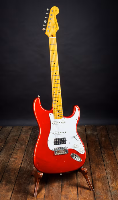 Fender 1989 Stratocaster ST57 Dimarzio PU Candy Apple Red - Guitare électrique