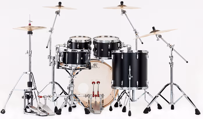 Pearl Professional Matte Caviar Black Rock Set - Batterie