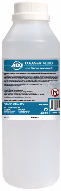 ADJ cleaning fluid 250mL for fog machines - Produit de nettoyage