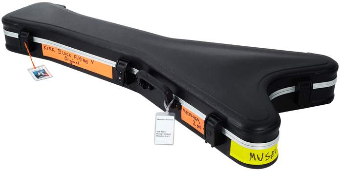 Gibson Custom Shop 1979 Flying V Kirk Hammett Ebony Murphy Lab Replica Aged - Guitare électrique