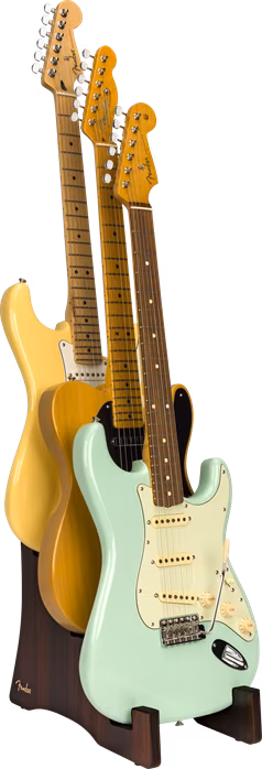 Fender Deluxe Wooden 3-Tier Multi Stand - Support pour guitare