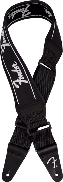 Fender Swell Neoprene Logo Strap Running Logo - Sangle de guitare