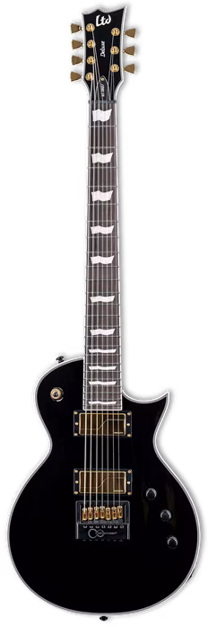ESP LTD EC-1007B Evertune Black - Guitare électrique a sept cordes