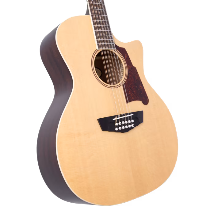 D'Angelico Premier Fulton Grand Auditorium 12-String CE Natural - Guitare électroacoustique a douze cordes