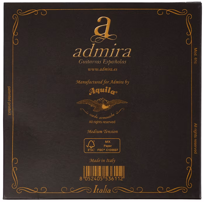 Admira Classical Guitar Strings by Aquila - Cordes en nylon pour guitare classique