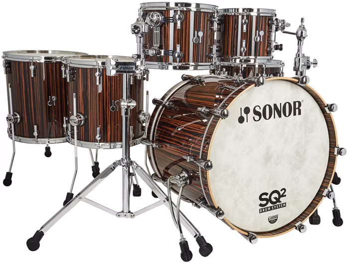 Sonor SQ2 Maple Ebony High Gloss Kit - Batterie