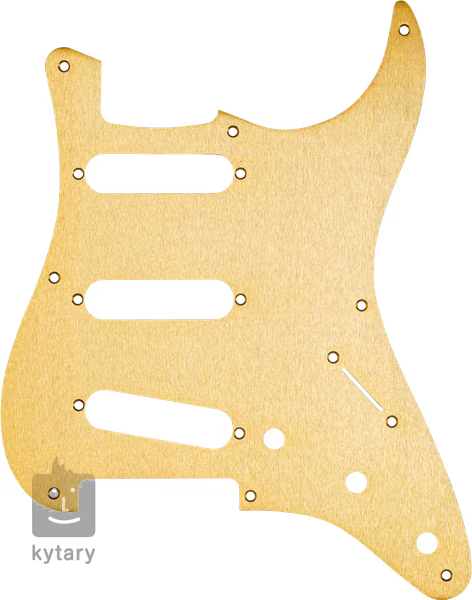 Fender Pickguard, Stratocaster S/S/S, 8-Hole Mount, Gold Anodized Aluminum - Pickguard