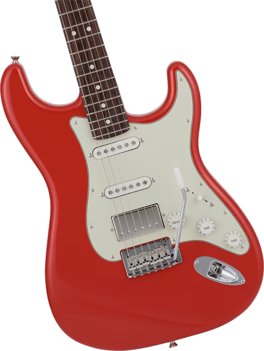 Fender 2024 Collection Made in Japan Hybrid II Stratocaster HSS RW Modena Red - Guitare électrique