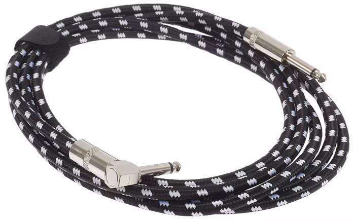 Amumu S30W-SA-3M Braided Nylon Instrument Cable - Câble d'instrument