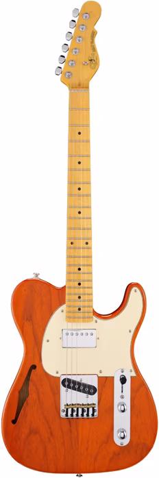 G&L Tribute ASAT Classic Bluesboy Semi-Hollow Clear Orange MP - Guitare électrique