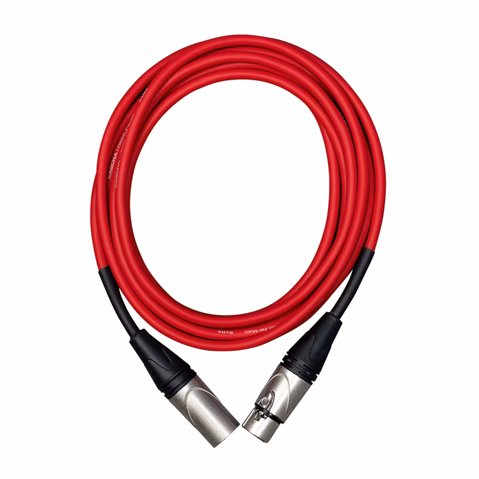 Cascha Advanced Line Mic Cable Red 9m - Câble microphonique