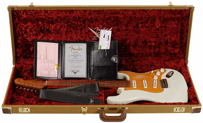 Fender Custom Shop LTD Roasted '54 Strat JRN Relic '55 Desert Tan - Guitare électrique