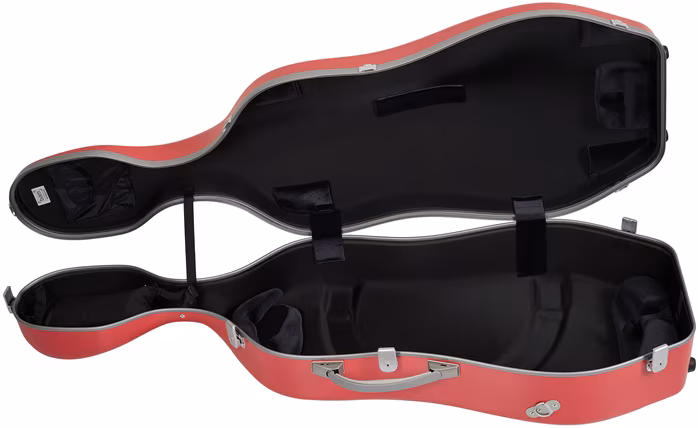 Bam GRAFFITI Hightech Slim Cello case Red - Housse rigide pour violoncelle